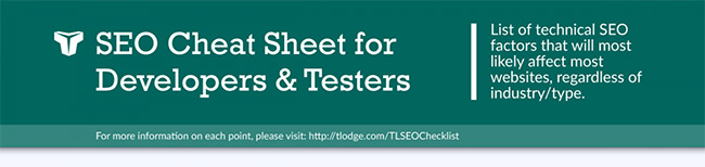 SEO Cheat Sheet For Developers & Testers