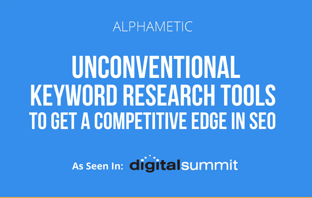Weekly Infographic 5 Unconventional Keyword Research Tools To Get A Competitive Edge In Seo Pagetraffic Buzz Seo Search Marketing News Events Guide