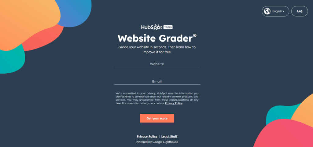 HubSpot’s Website Grader